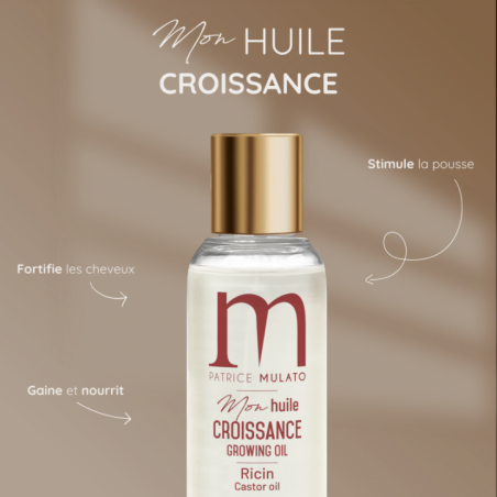 Huile de croissance au Ricin - stimule, fortifie, nourrit