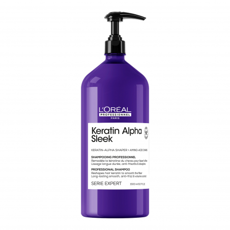 Shampoing disciplinant Keratin Alpha Sleek - lissage, anti-frisottis & discipline