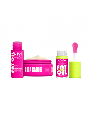 Mini kit Fat Oil Body Suga Baddie 3 pièces (huile + beurre + gloss) 74.8ML