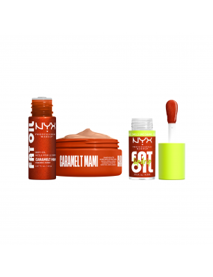 Mini kit Fat Oil Body Caramelt Mami (huile + beurre + gloss) 3 pièces 74.8ML