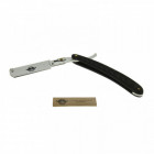 Rasoir à lame interchangeable en bois Black + 10 lames double edge longues