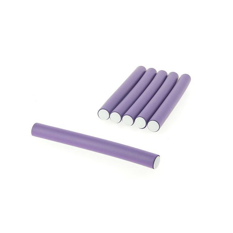 Flexi rollers 20mmx18cm x6 Violet