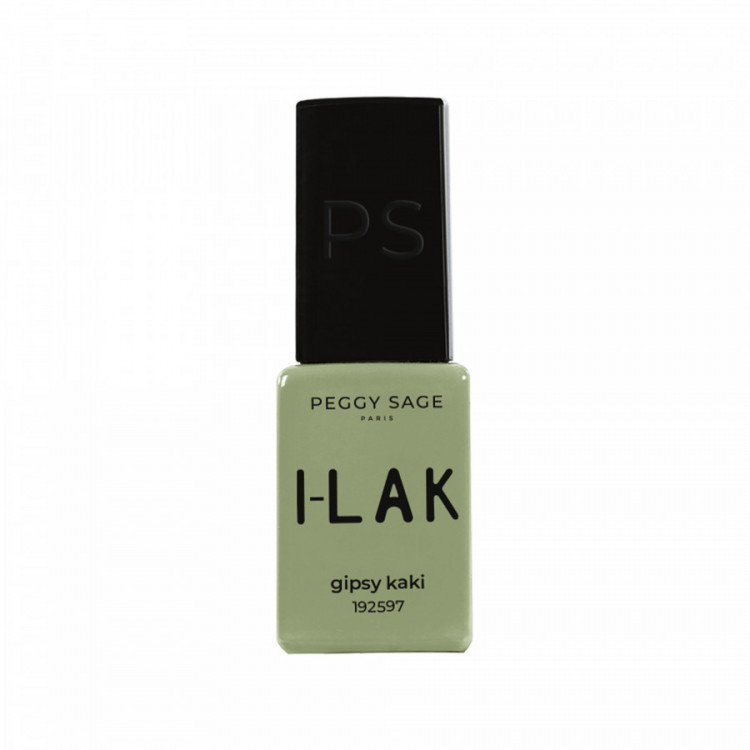 Vernis semi-permanent I-LAK - gipsy kaki - couvrance intense, tenue 3 semaines
