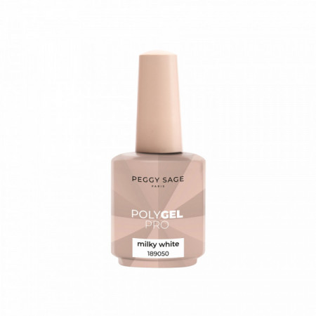 Polygel liquide Milky White - texture fluide, application facile, rendu laiteux