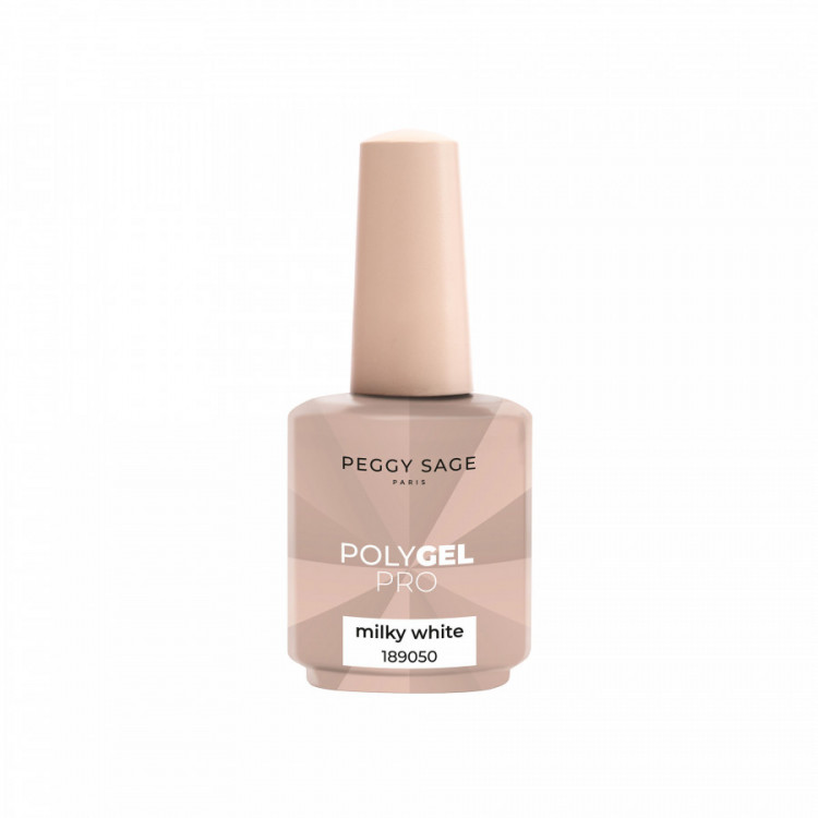 Polygel liquide Milky White - texture fluide, application facile, rendu laiteux