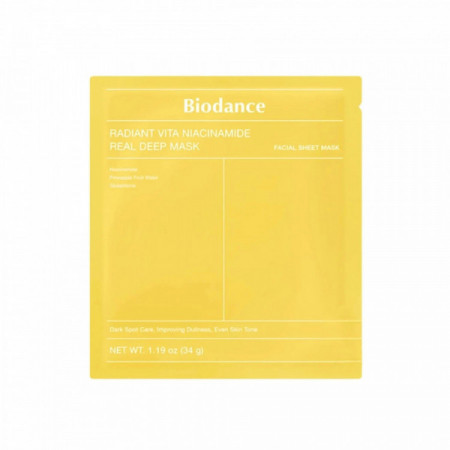Masque visage Radiant Vita Niacinamide – éclat, uniformité, éclat vitaminé