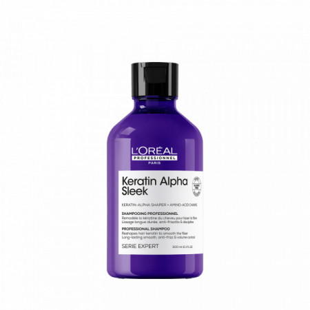 Shampoing disciplinant Keratin Alpha Sleek - lissage, anti-frisottis & discipline