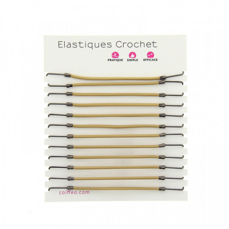 Elastique crochet Blond x12
