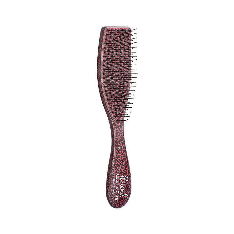 Brosse démêlante iBlend Color and Care rouge et noire