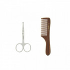 Set moustache - ciseaux - peigne - brosse