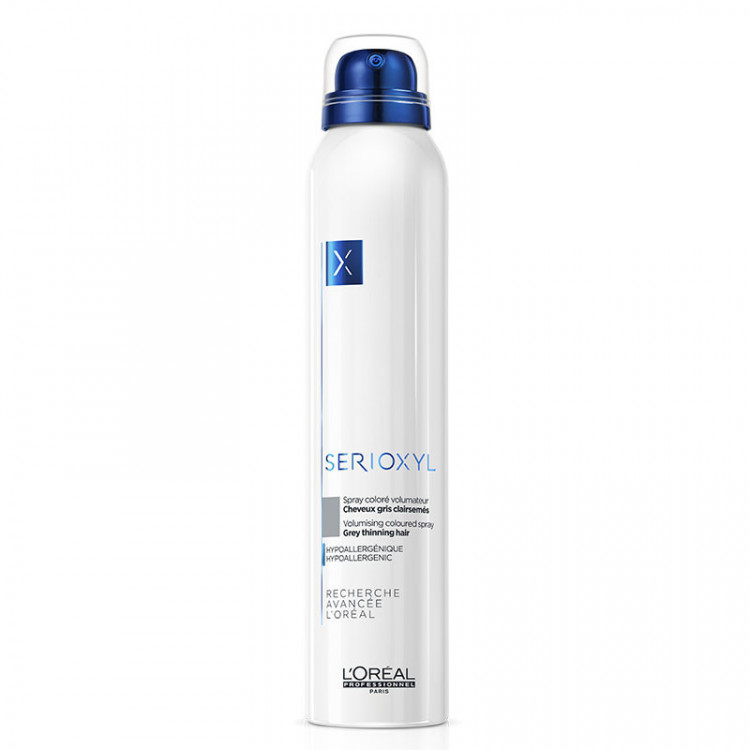 Spray coloré volumateur - Cheveux clairsemés Gris Serioxyl