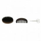 Set d'entretien barbe (ciseaux + peigne + brosse)