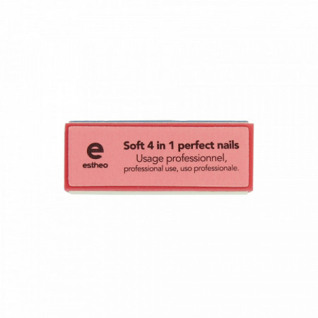 Mini bloc 4 faces - Soft 4 in 1 perfect nails Rose & Bleu