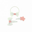 Lot accessoires cheveux enfant blanc