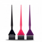 Lot de 3 pinceaux de coloration Noir Violet & Rose