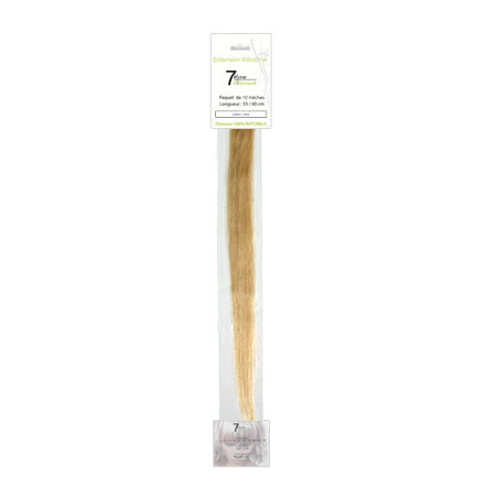 Mèches extensions naturelles Blond très clair doré x10