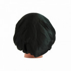Bonnet de Nuit Satin Noir Beige