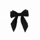 Nœud Satin Noir sur Barrette