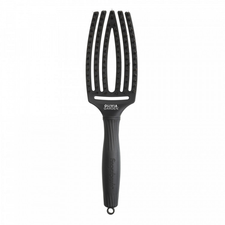Brosse Fingerbrush Iconic Boar & Nylon Full Black M