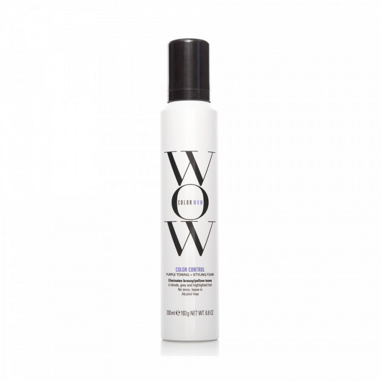 Mousse Color Control Purple - neutralise les tons jaunes, brillance, coiffage