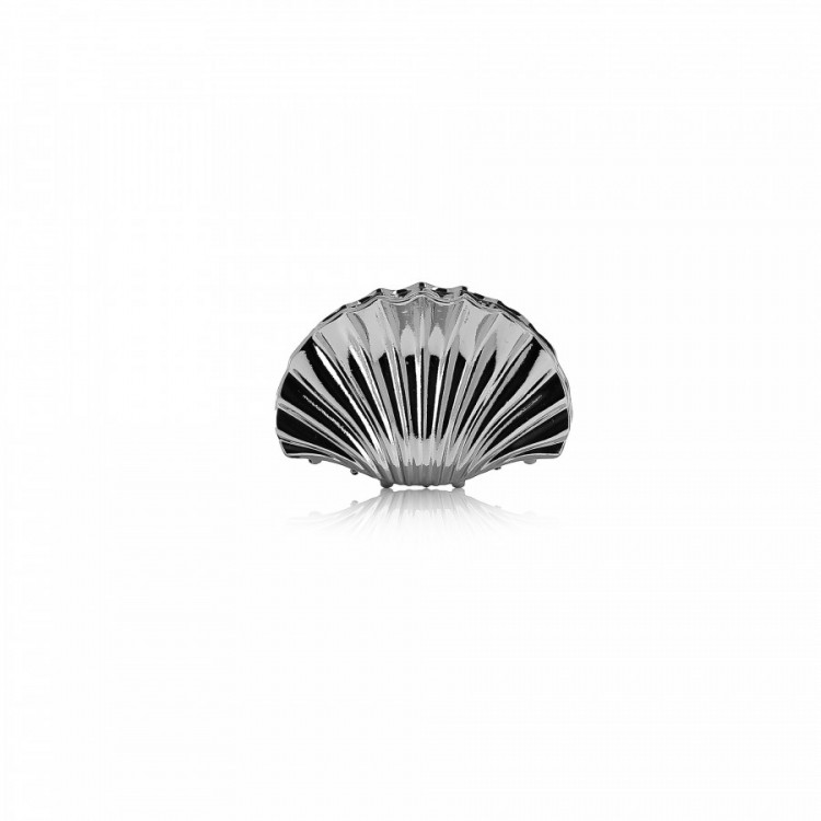 Pince cheveux forme coquillage argent