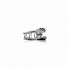 Pince cheveux forme coquillage argent