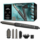 Brosse soufflante multifonction 7-en-1 - Air Ultime Ionique + trousse de beauté