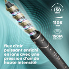 Brosse soufflante multifonction 7-en-1 - Air Ultime Ionique + trousse de beauté