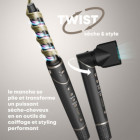 Brosse soufflante multifonction 7-en-1 - Air Ultime Ionique + trousse de beauté