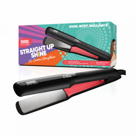 Lisseur professionnel Straight Up Shine - plaques XL, 230°C, brillance intense