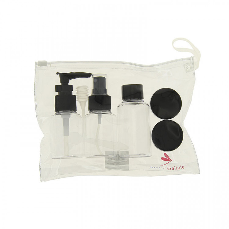 Kit de voyage (5 flacons en PET) Transparent