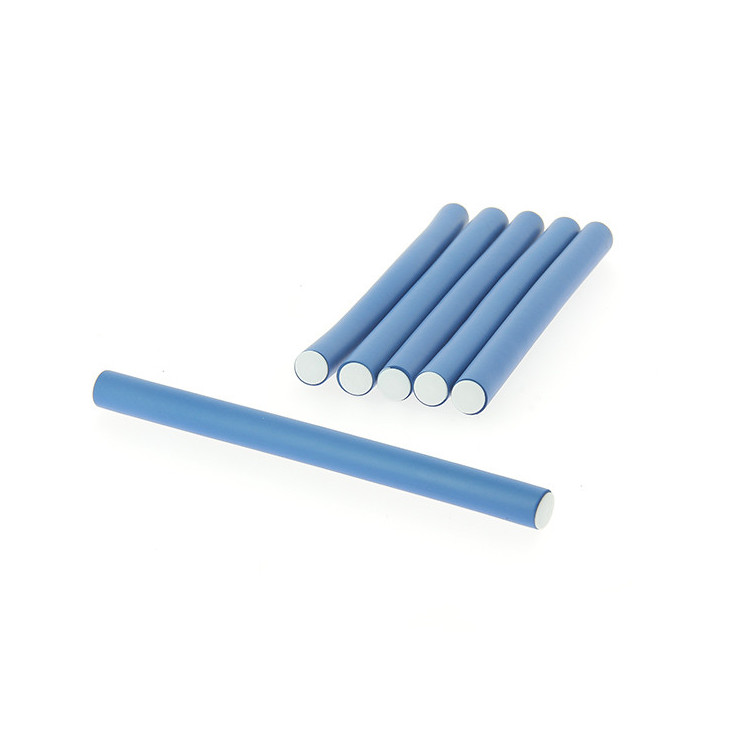 Flexi rollers 14mmx18cm x6 Bleu