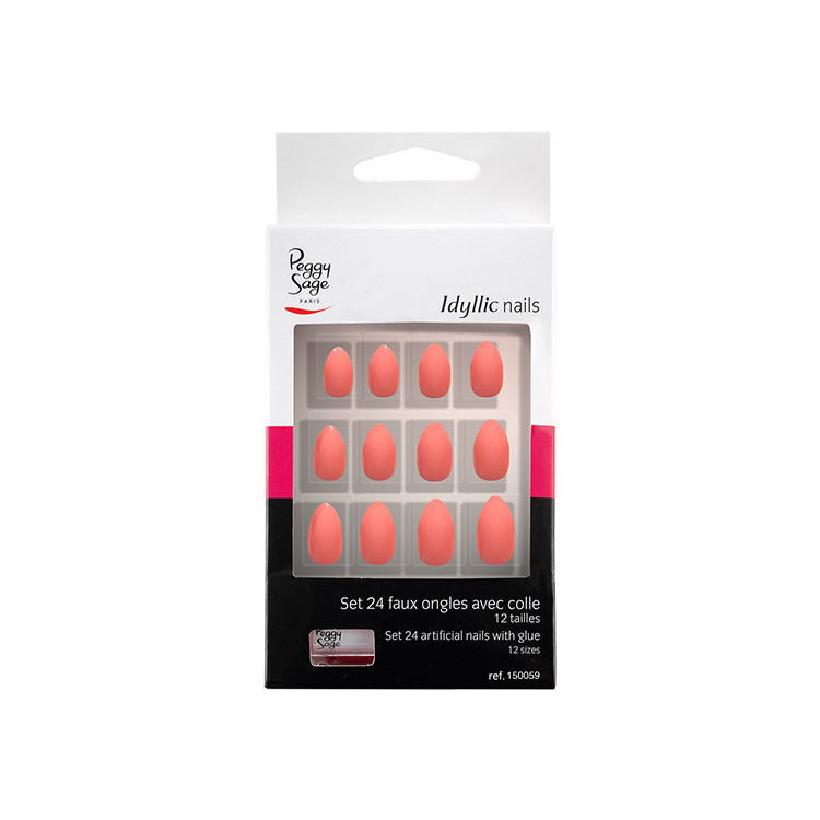 Faux ongles Idyllic nails Set x24 Pink stiletto