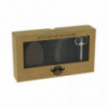 Set d'entretien barbe (ciseaux + peigne + brosse)