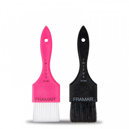 Lot de 2 pinceaux Power painter Noir & Rose