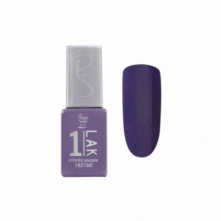 Vernis semi-permanent One-LAK 1-step gel polish infinity purple