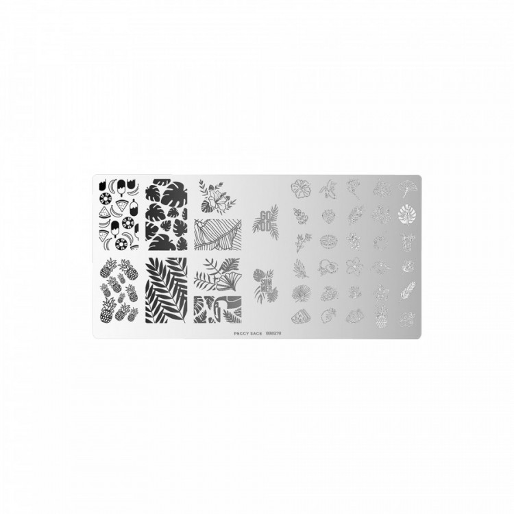 Plaque de stamping - tropical punch