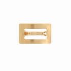 Maxi Barrette Carré Doré Brossé