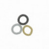 Set de 3 Élastiques Glitter Gold, Silver, Black