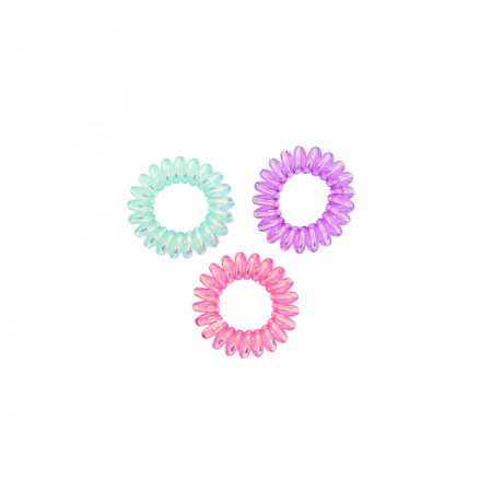 Set de 3 Élastiques Rose, Violet, Bleu