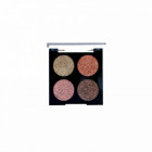 Palette de 4 fards à paupières crème pailletés