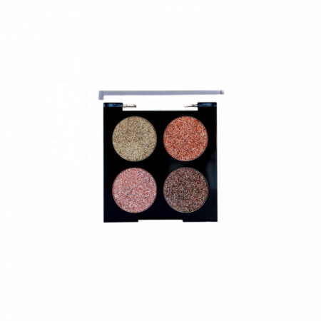 Palette de 4 fards à paupières crème pailletés