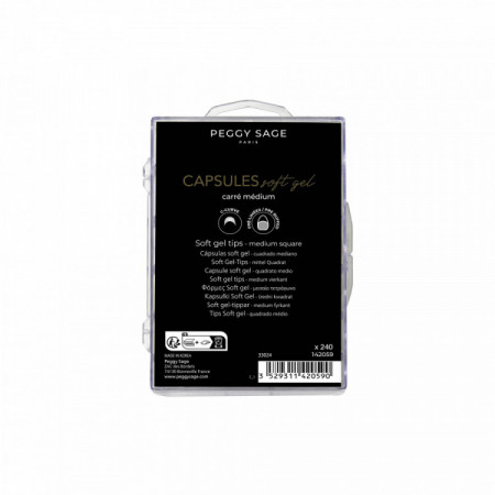 Capsules Soft Gel - Carré médium x240