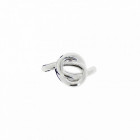 Élastique cheveux métal argent