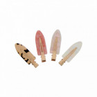 Lot de 4 pinces en acetate sans marque