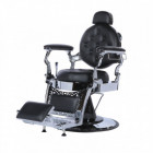 Fauteuil barbier Barock Noir & Chromé