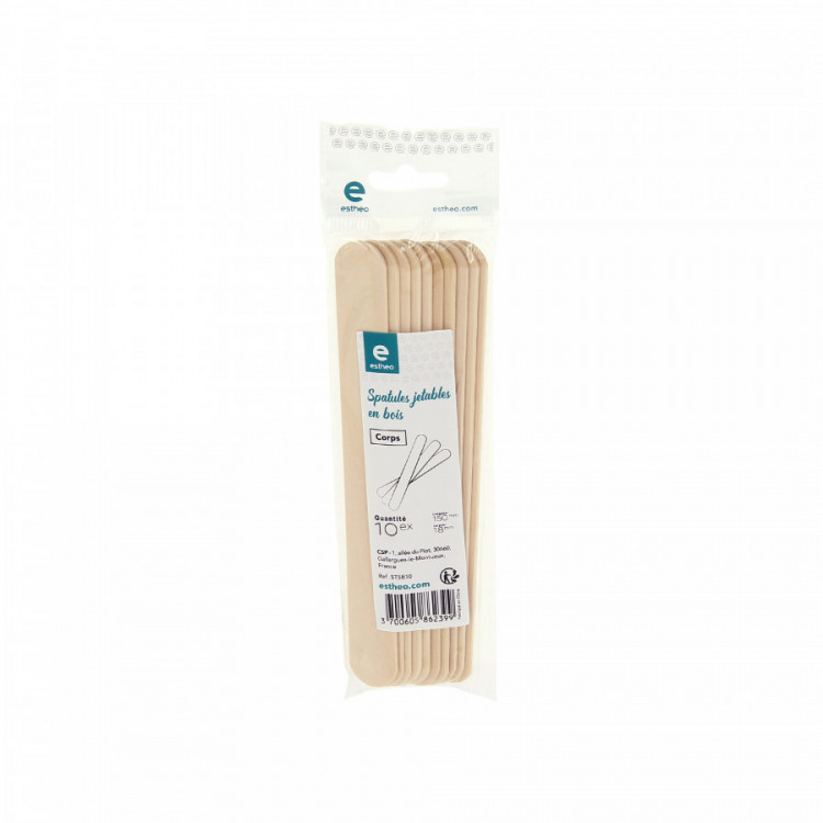 Spatules bois corps x10