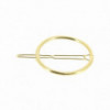 Barrette ronde dorée