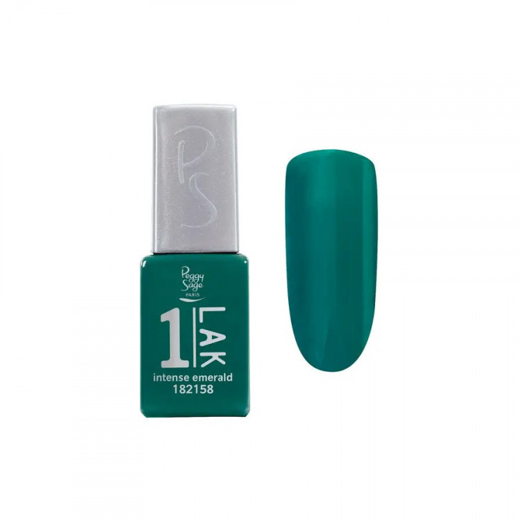 Mini vernis semi-permanent 1-LAK Intense emerald 5ml
