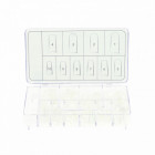 250 capsules professionnelles transparentes